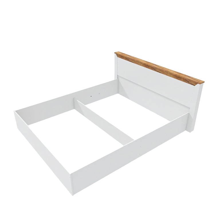 Кровать двуспальная Эверест Нордик-1400 Каркас 164х213х82 см Белый (17367)