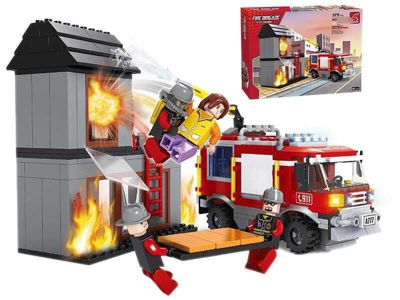 Конструктор Ausini Пожарная бригада в коробке 380 элементов (2046016178)