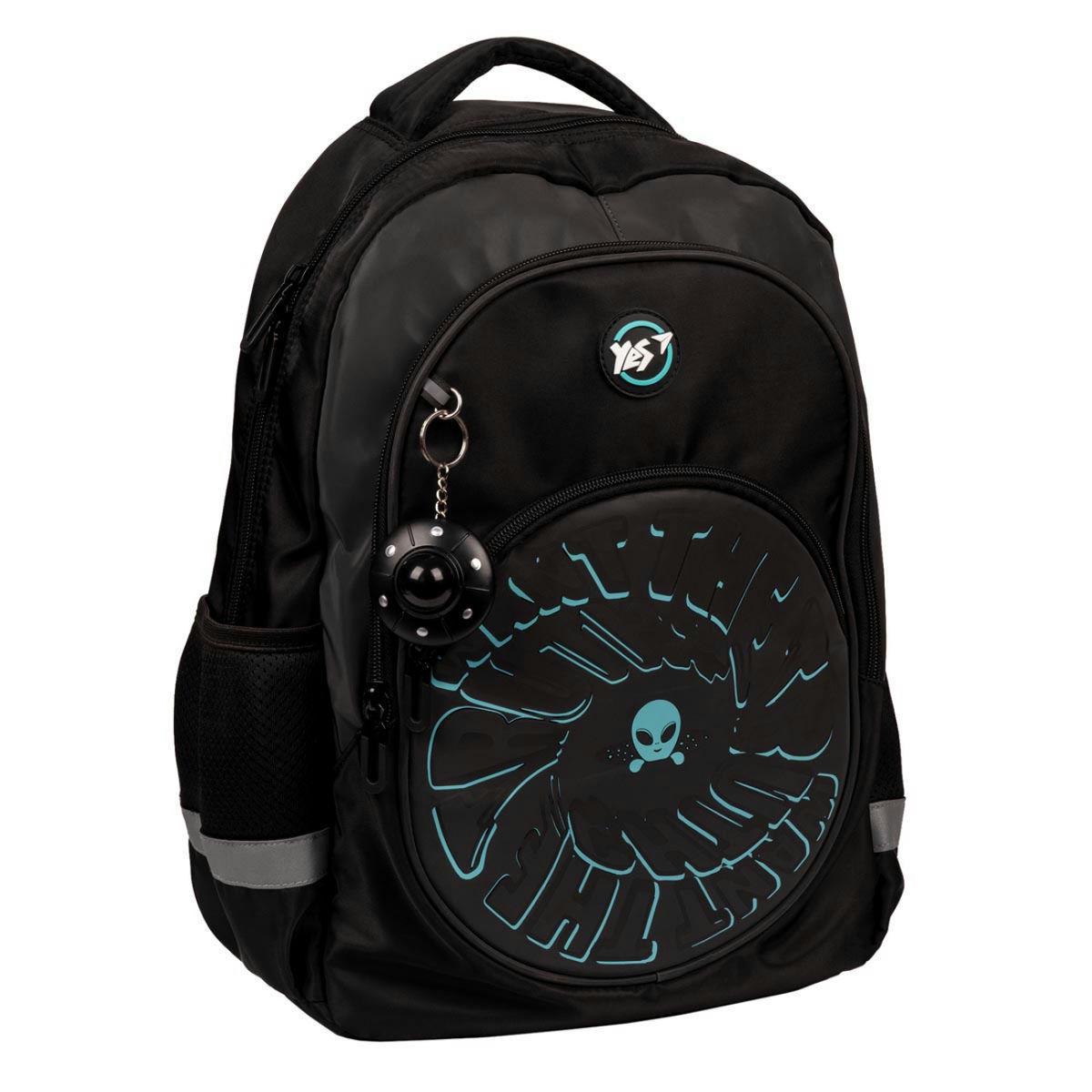 Рюкзак школьный YES Alien 41x31x13 см 16 л Серый (559987)