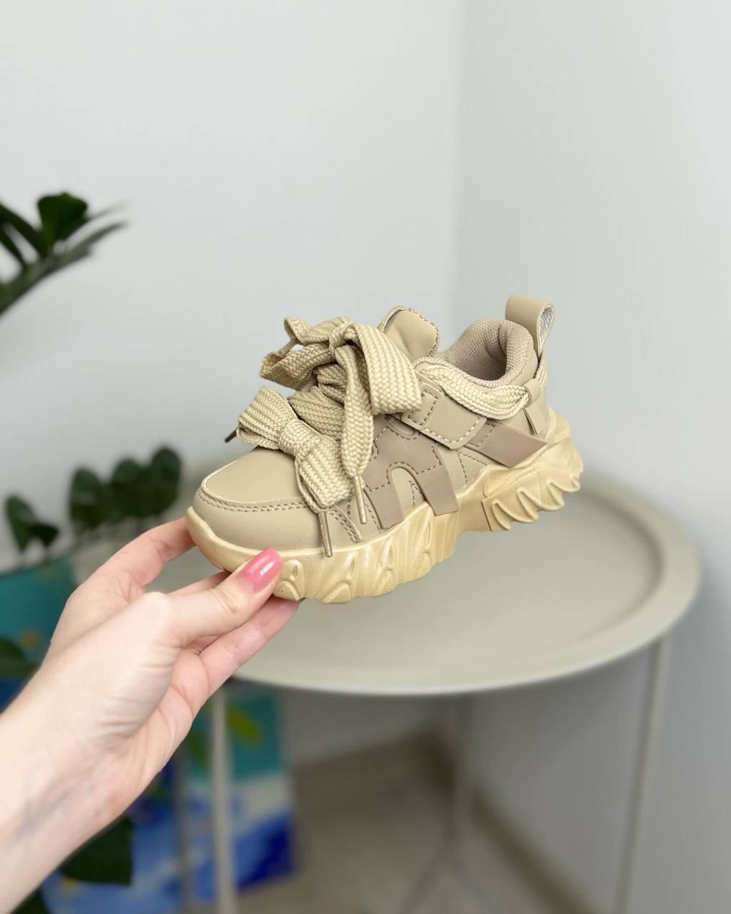 Кроссовки детские р. 28 Бежевый (1243) - фото 4