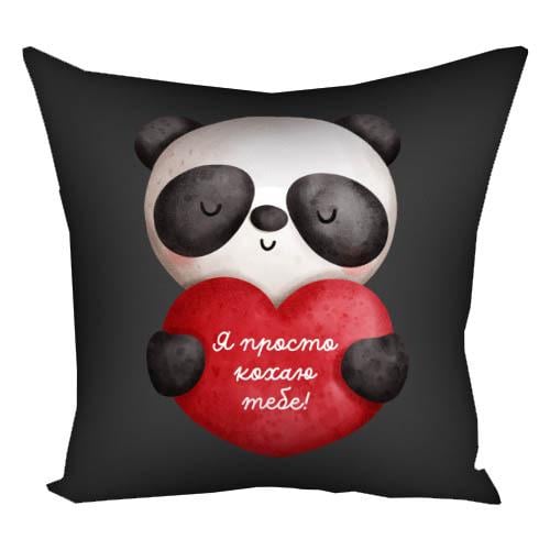 Декоративна подушка Presentville з принтом "Я просто кохаю тебе!" габардинова 50x50 см (5P_24L004)