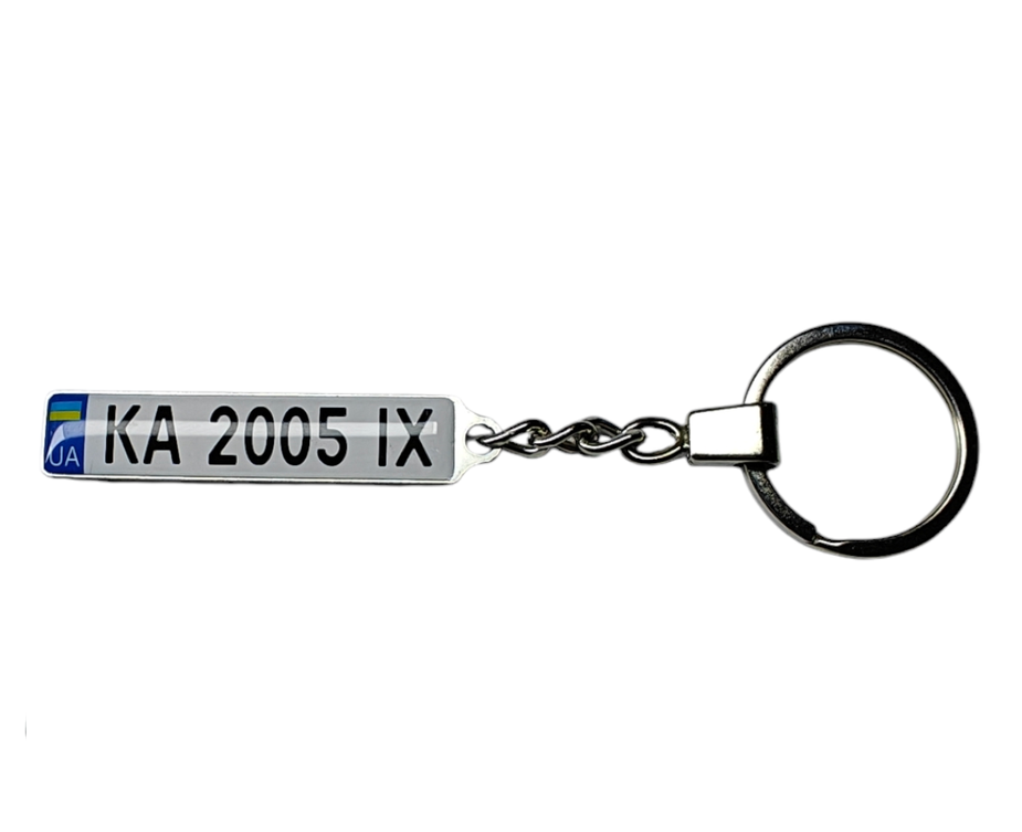 Брелок для автомобиля с государственным номером и логотипом Suzuki двухсторонний (2442483624)