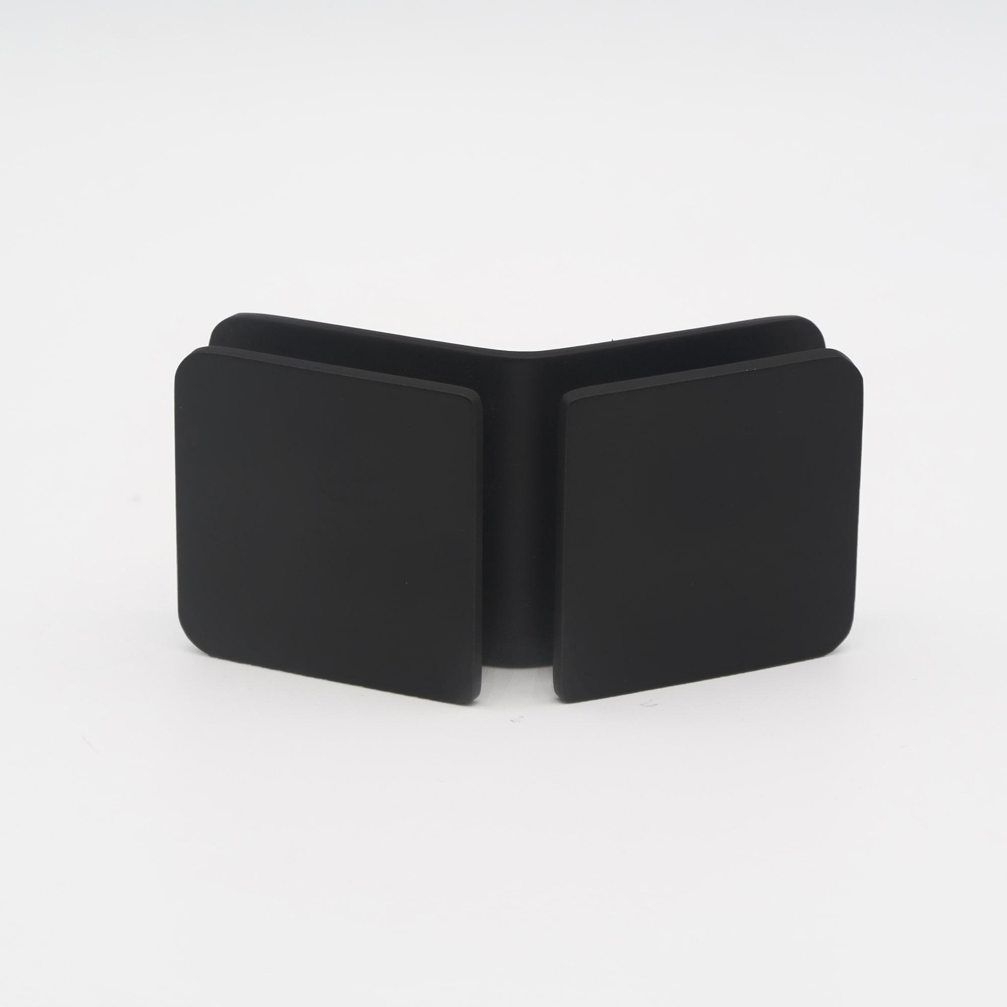 Стеклодержатель стекло/стекло 135 градусов нержавеющая сталь Черный