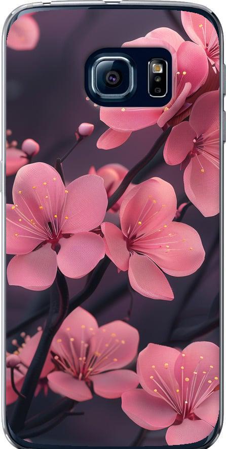 Чехол на Samsung Galaxy S6 Edge G925F Пурпурная сакура (6075t-83-42517)