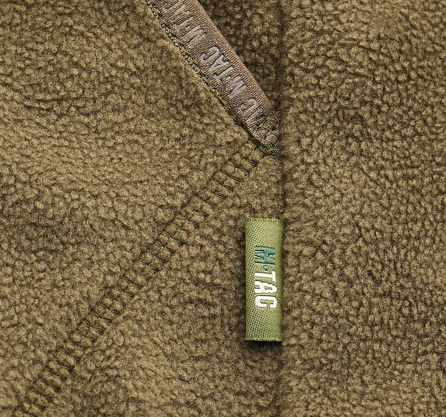 Куртка флисовая M-Tac Lite Microfleece Hoodie XXL Dark Olive (30448) - фото 7