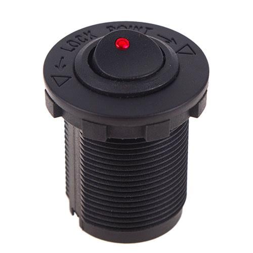 Кнопка врезная в планку 12V 20A Красный (10243 12V 20A RED)