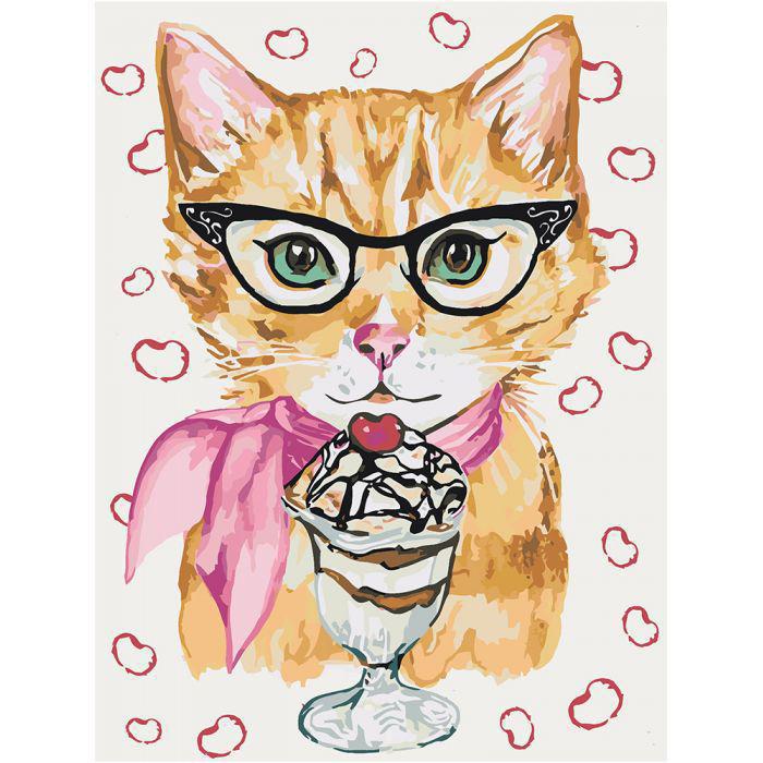 Картина по номерам Идейка Вишневое мороженое 30x40 см (skl-КНО4060)