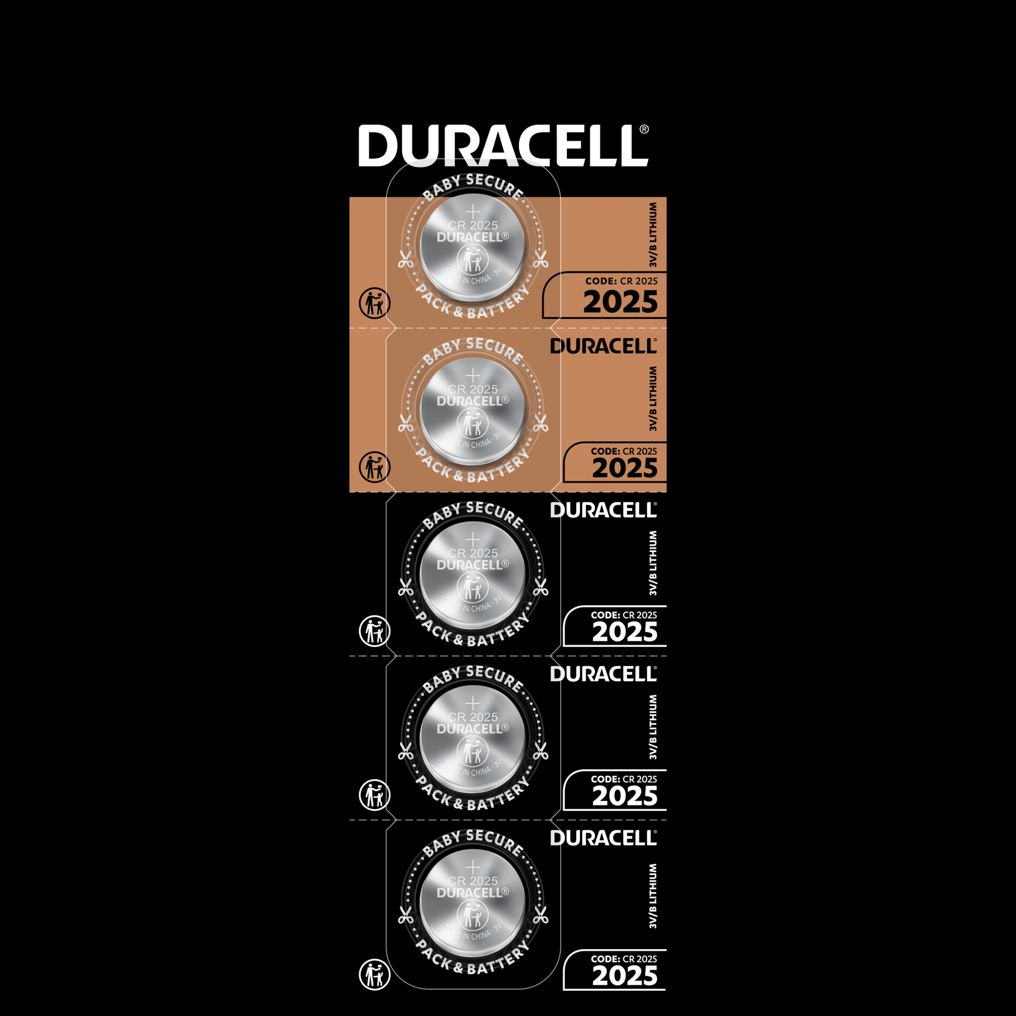 Батарейка Duracell DL2025 DSN 1х5 шт. (UG-5020446/5019705/5010980) - фото 1