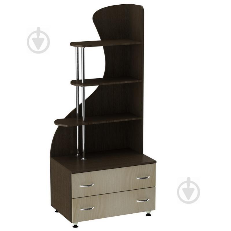 Комод с надстройкой Тиса Мебель К-82р Венге/Дуб молочный Комод с надстройкой Тиса Мебель К-82р Венге/Дуб молочный