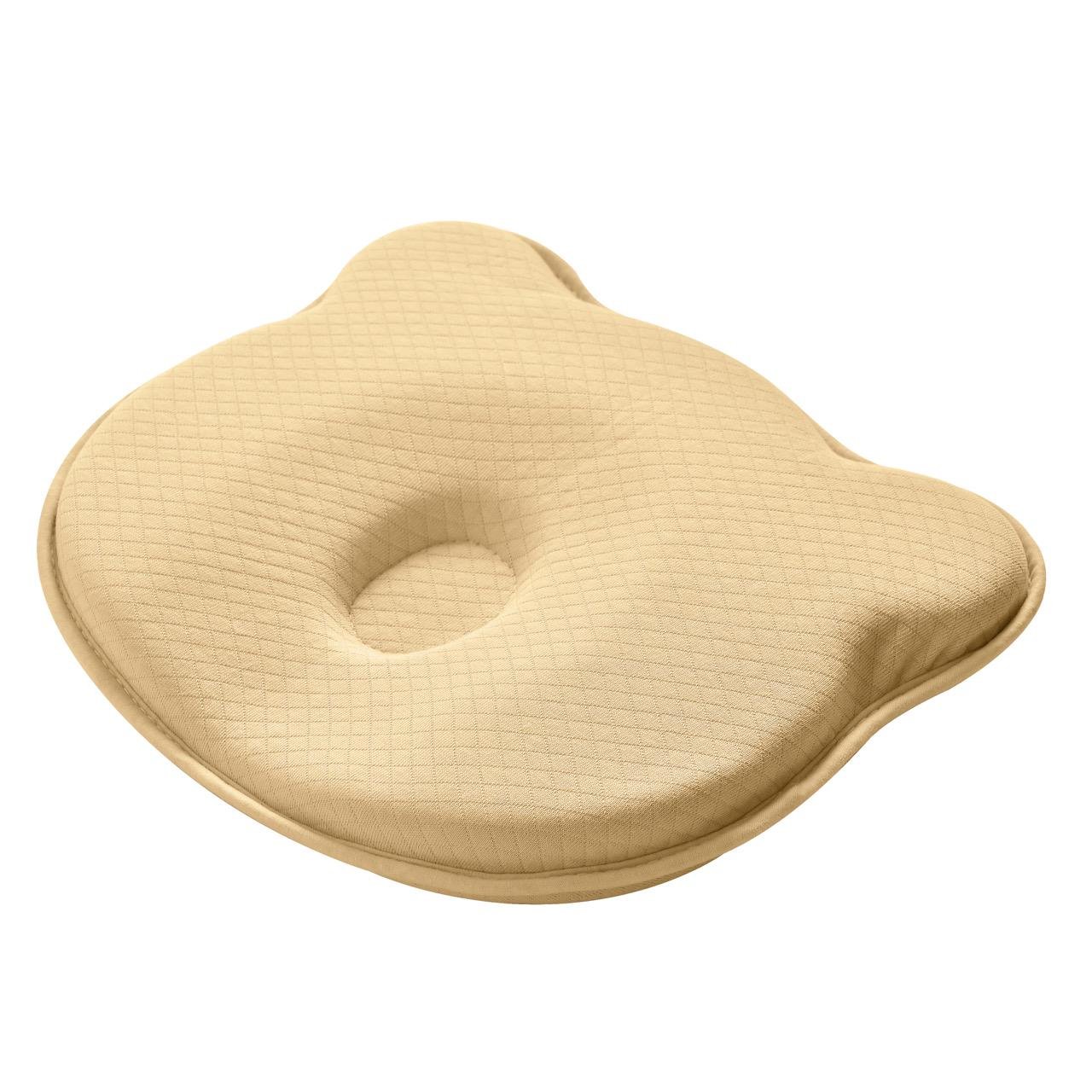 Подушка ортопедическая детская PAPAELLA BabyComfort в форме мишки с эффектом памяти 27x22x3 см Желтый (26602)
