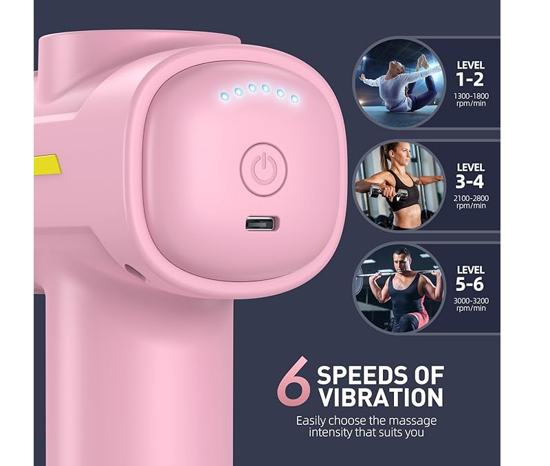 Массажер перкуссионный ударный Sorudel для мышц/антицеллюлитный с 8 насадками (2649992793) - фото 2 Массажер перкуссионный ударный Sorudel для мышц/антицеллюлитный с 8 насадками (2649992793) - фото 2