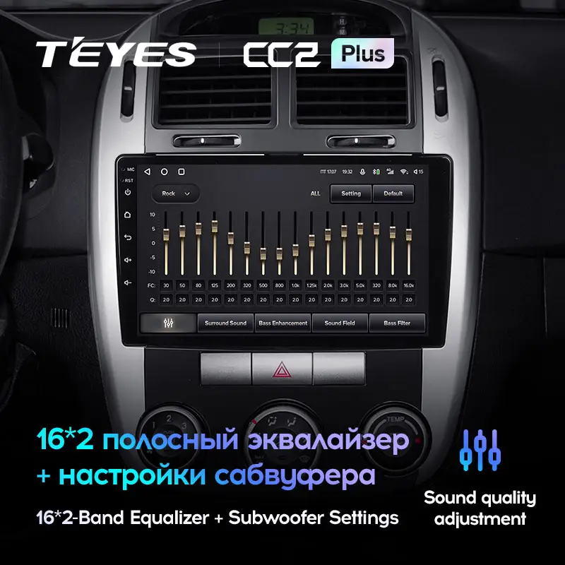 Автомагнитола штатная Teyes CC2 Plus для Kia Cerato 1 2004-2008 Android CC2 PLUS 4+64G Wi-Fi+4G вариант F1 (1654880639) - фото 4