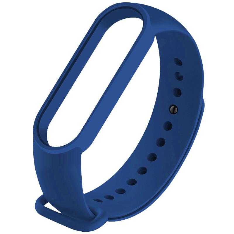 Ремінець силіконовий для Xiaomi Mi Band 7 Синій/Navy blue (00000054947_18)