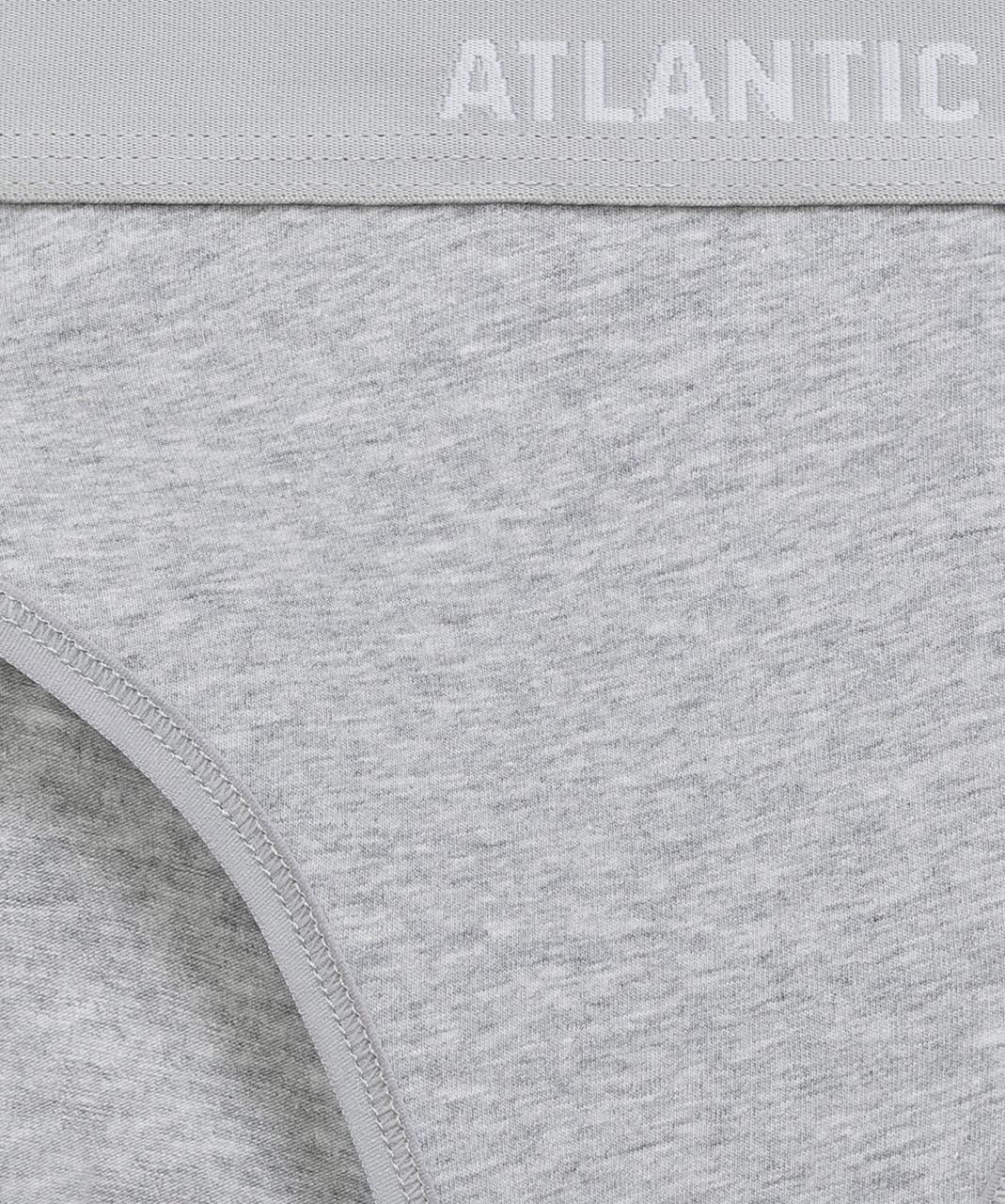 Набор трусов-бикини женских Atlantic 3CLP-012 средней посадки с широкой резинкой M Черный/Розовый/Серый (2765548702) - фото 6