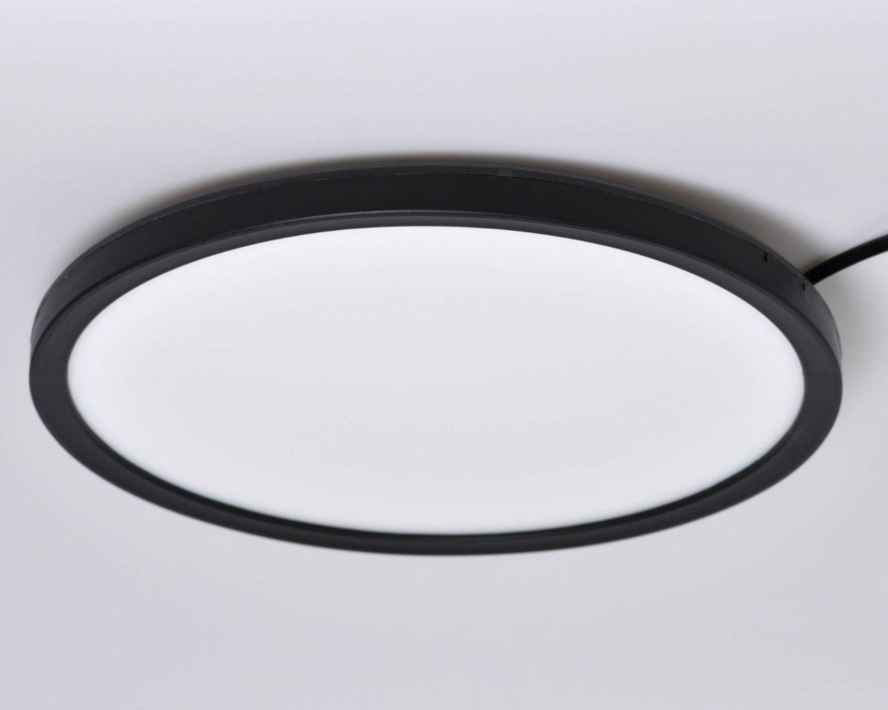 Світильник круглий світлодіодний Videx VL-DL3R-184B 18 Вт 4000K Чорний (27576)