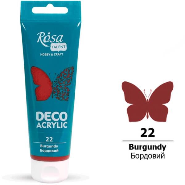Акриловая краска для декора ROSA Talent 22 75 мл Бордовый матовый (322222) - фото 1 Акриловая краска для декора ROSA Talent 22 75 мл Бордовый матовый (322222) - фото 1