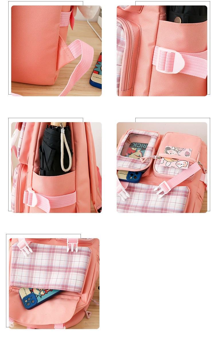 Набор школьный рюкзак/шопер/пенал/сумочка/мешочек для девочки MMSHU 5в1 5-11 класс Розовый (1137992570) - фото 9 Набор школьный рюкзак/шопер/пенал/сумочка/мешочек для девочки MMSHU 5в1 5-11 класс Розовый (1137992570) - фото 9