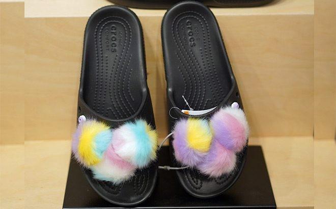 Шльопанці жіночі утеплені Crocs Classic Fur Sure Slide р. 38-39 Чорний (5483) - фото 3 Шльопанці жіночі утеплені Crocs Classic Fur Sure Slide р. 38-39 Чорний (5483) - фото 3