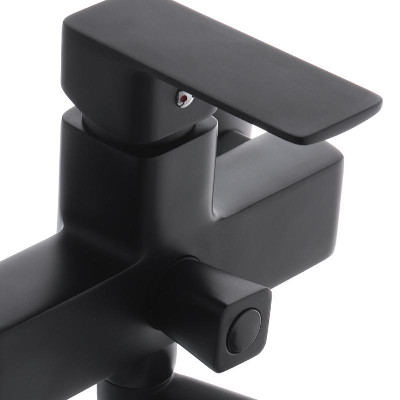 Смеситель для ванны Haiba Kubus 006 Черный (HB3931) - фото 3 Смеситель для ванны Haiba Kubus 006 Черный (HB3931) - фото 3