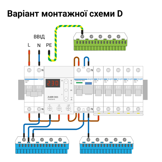 Реле напруги ZUBR D25 25А (27210720) - фото 4 Реле напруги ZUBR D25 25А (27210720) - фото 4