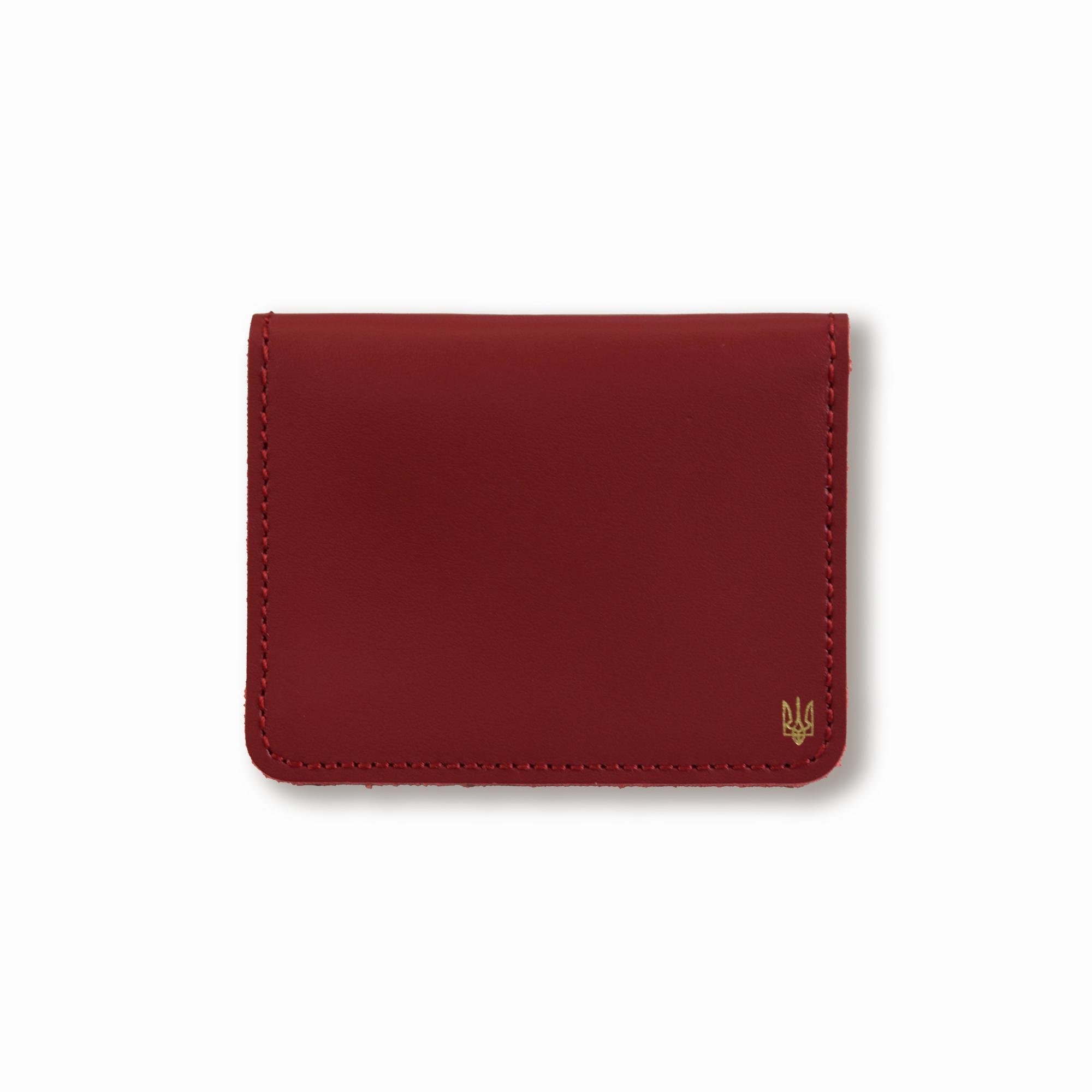 Обложка для карточек с маленьким гербом Красный