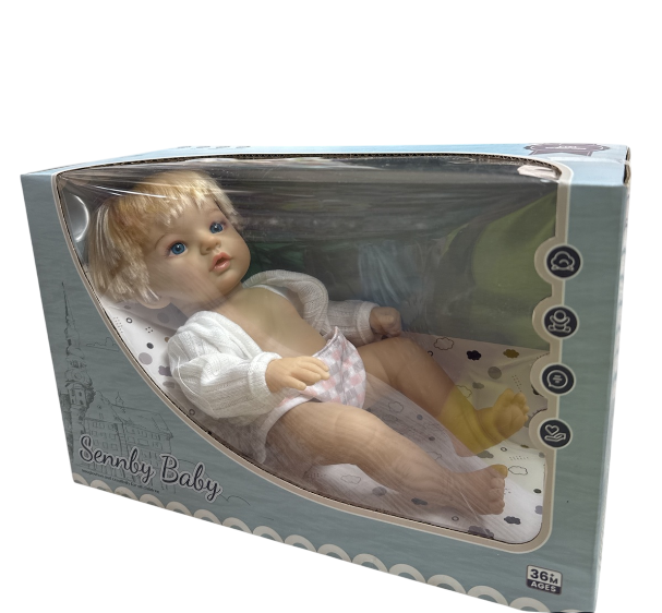 Лялька SNB 222 J знімний одяг та рухливі кінцівки в коробці 31 см