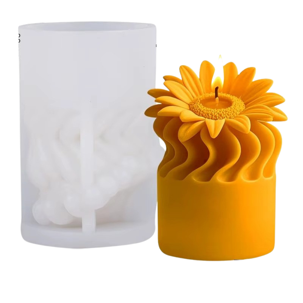 Силиконовая форма для изготовления свечи молд для изделий из пчелиного соевого воска и парафина 70х99 мм