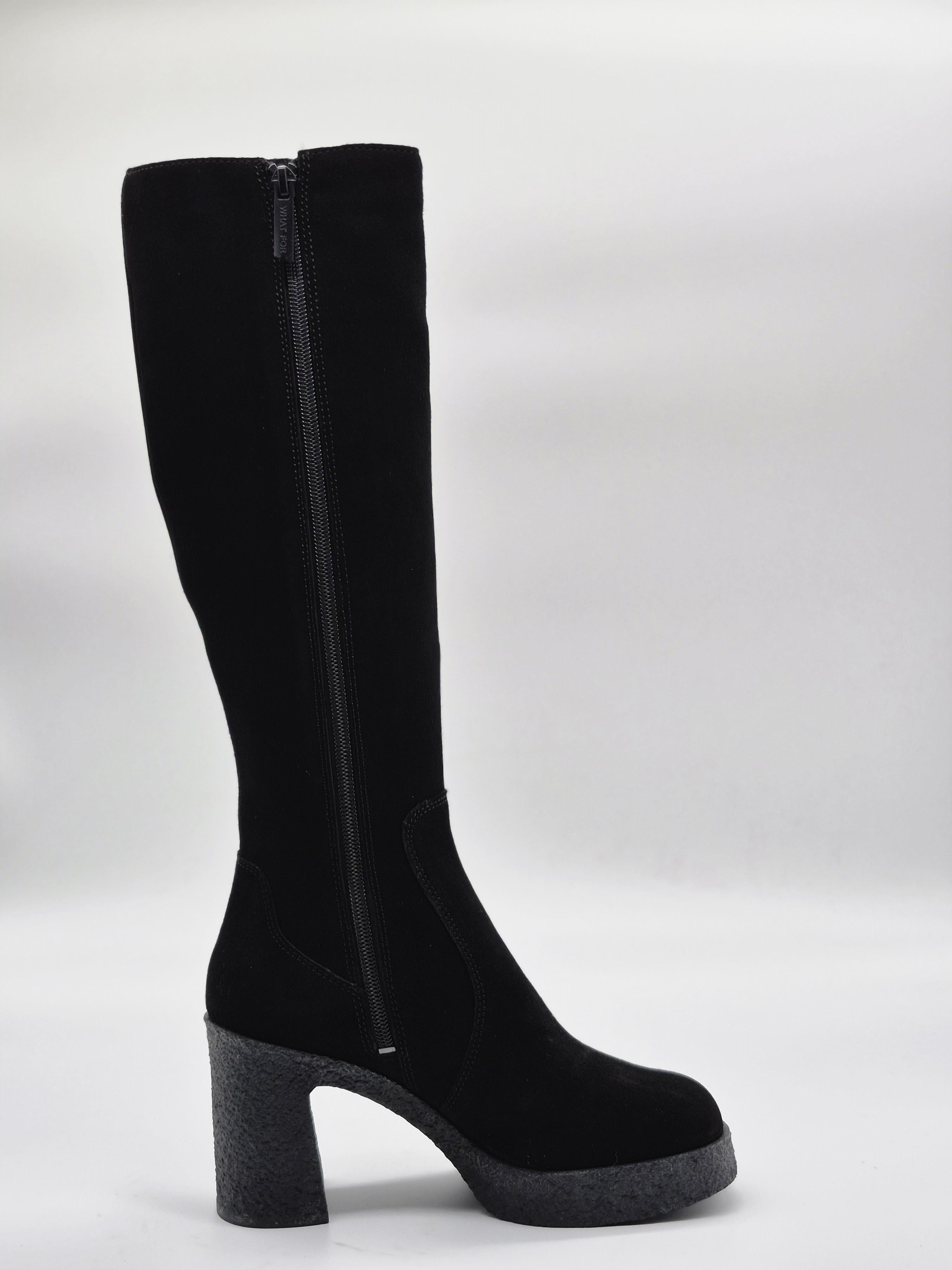 Чоботи жіночі на підборах What For HITA р. 38 Чорний - фото 4 Чоботи жіночі на підборах What For HITA р. 38 Чорний - фото 4