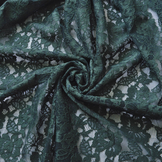 Ткань гипюр IDEIA Фламенко 1,4 м Темно-зеленый (2200004113791)