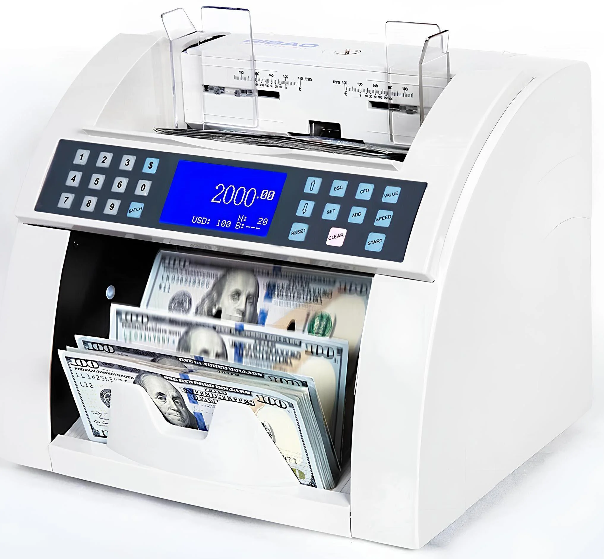 Лічильник банкнот RIBAO BC-2000 V з перевіркою на фальш