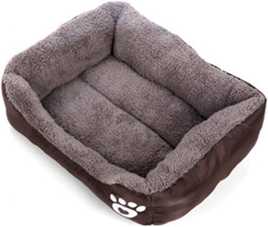 Лежанка для собак и кошек Ворс меховой 44х33 см Коричневый (5862)
