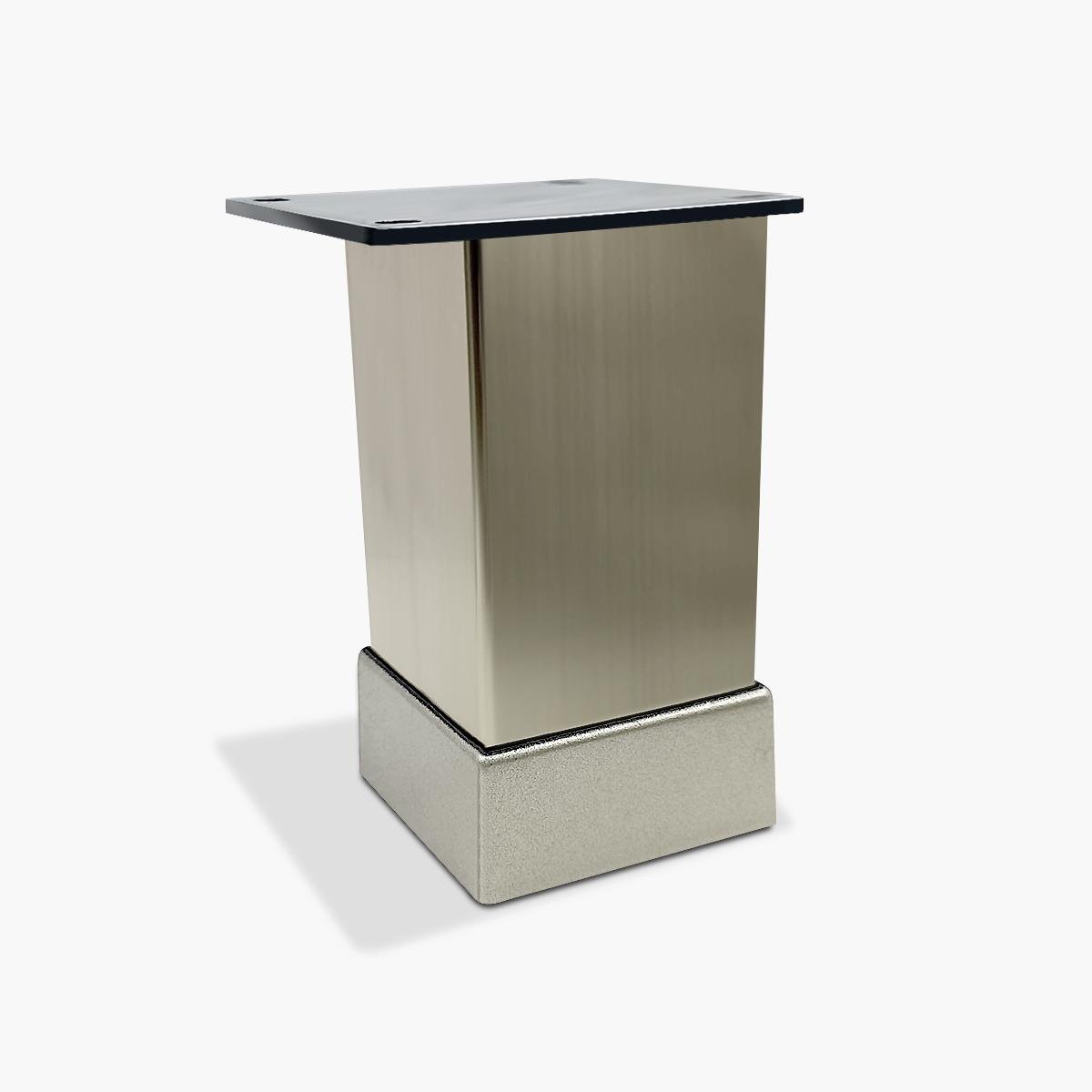 Ножка мебельная Bravo Tower 40х40х80 мм Инокс - фото 1