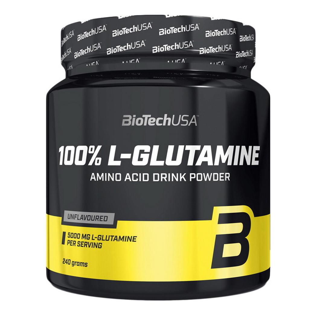 Глютамин BioTech USA 100% L-Glutamine Без вкуса 240 г (01054-01)
