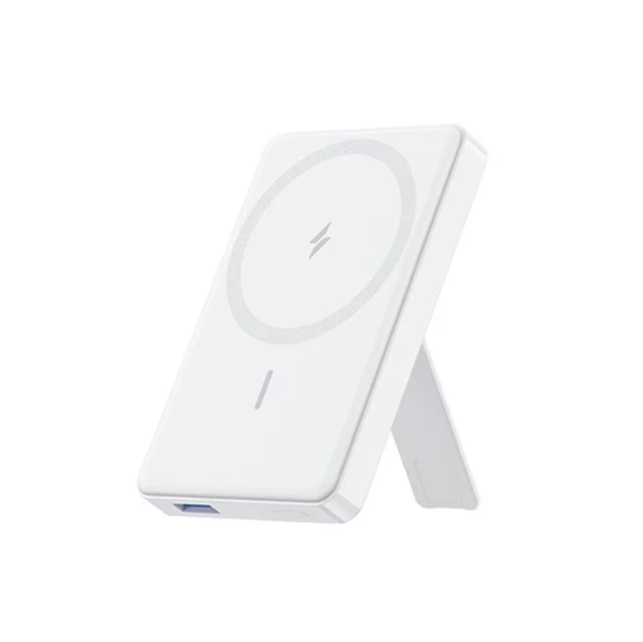 Повербанк магнитный беспроводной Anker Magsafe A1652 10000 mAh с подставкой White