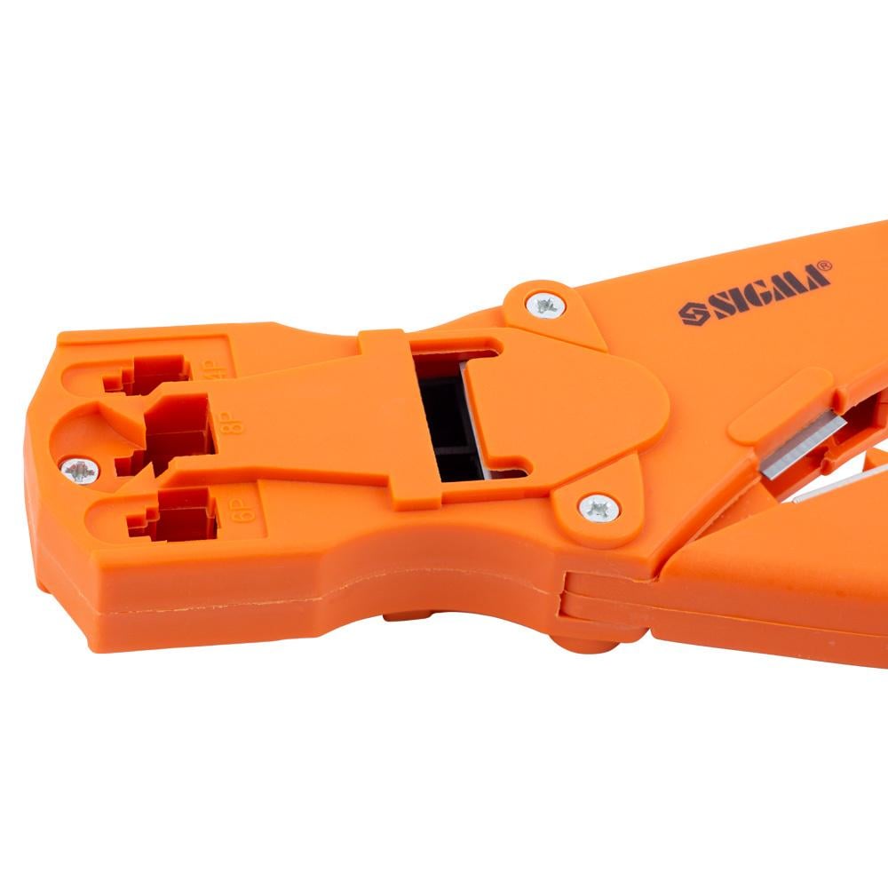 Клещи для обжима телекоммуникационных коннекторов Sigma 4372401 4Р4С/6Р6С/8Р8С (4372401) - фото 3