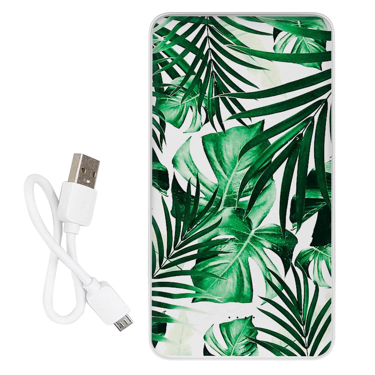Повербанк с принтом Листья 10000 mAh Повербанк с принтом Листья 10000 mAh
