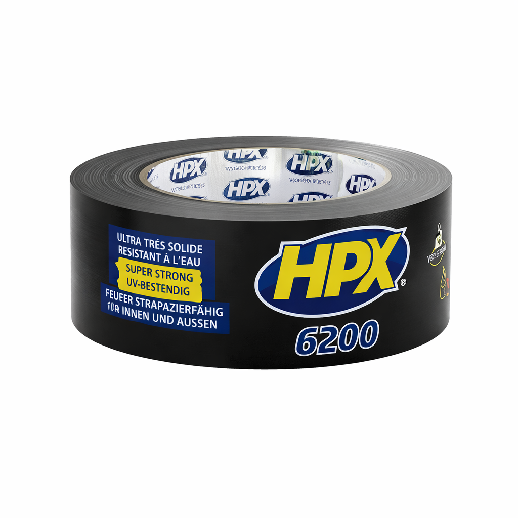 Клейкая лента армированная HPX CB5025 6200 48 мм х 25 м Черный (31980691)