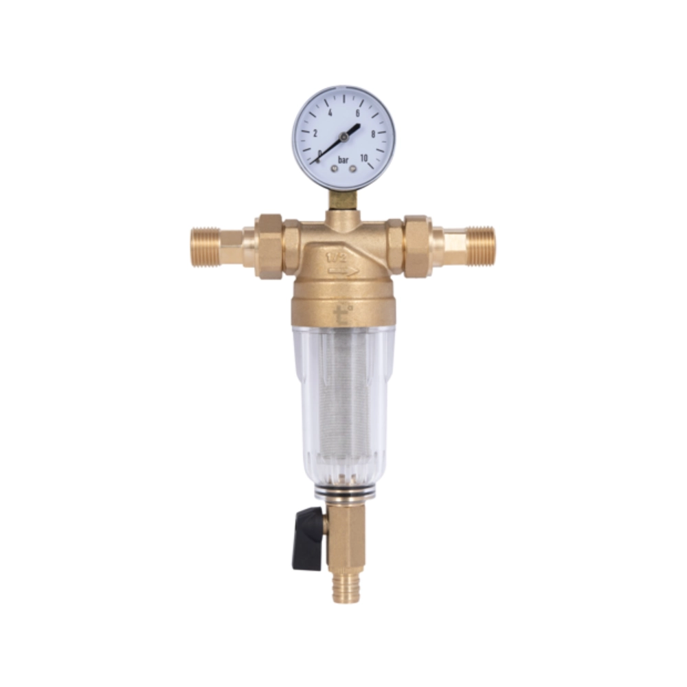 Фільтр самопромивний Thermo Alliance Standart з манометром тонкого очищення з пластиковою колбою 1/2" (SD00053539) Фільтр самопромивний Thermo Alliance Standart з манометром тонкого очищення з пластиковою колбою 1/2" (SD00053539)