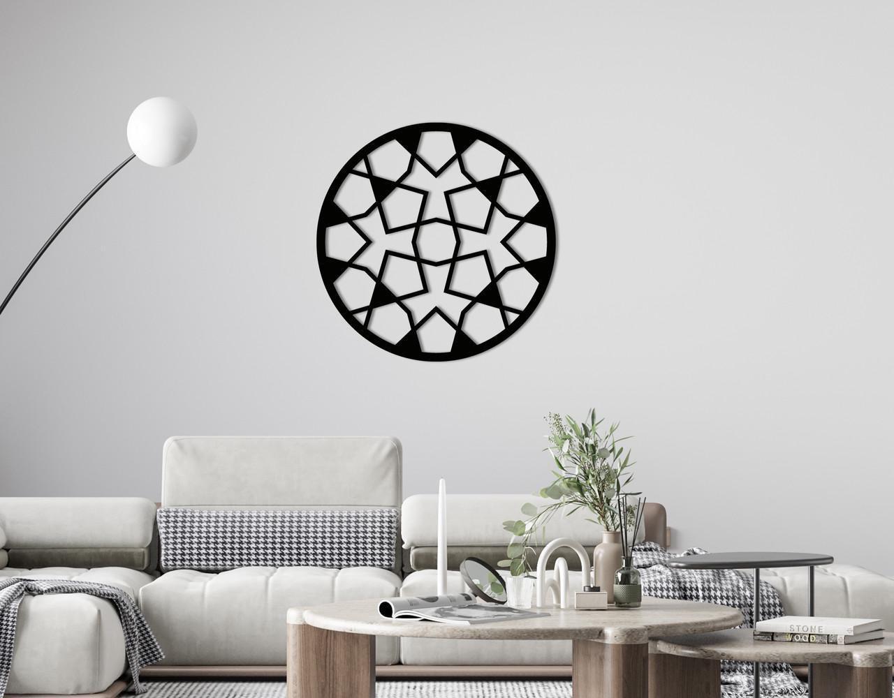 Декоративное панно на стену Upwood Decor Circle-056 26 70х70 см Black (1579801047)