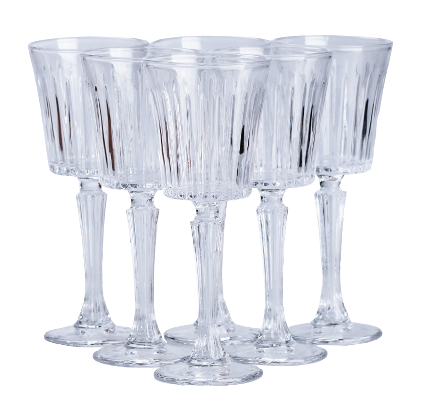 Набір келихів для вина на високій ніжці із товстого скла 6 шт. 150 мл Прозорий - фото 2 Набір келихів для вина на високій ніжці із товстого скла 6 шт. 150 мл Прозорий - фото 2