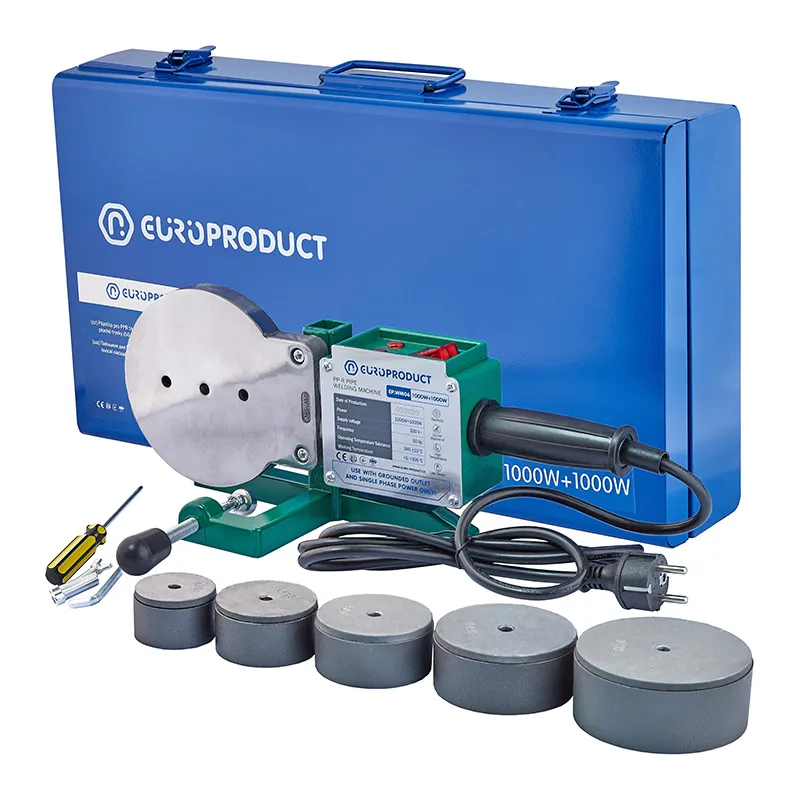 Паяльник Europroduct EP.WM06 для PPR труб плоские насадки 50/110 мм (EP6096)