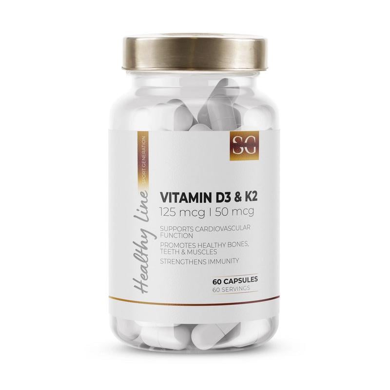 Витамин D3 5000 МЕ+K2 Sport Generation Vitamin D3+K2 60 капс.