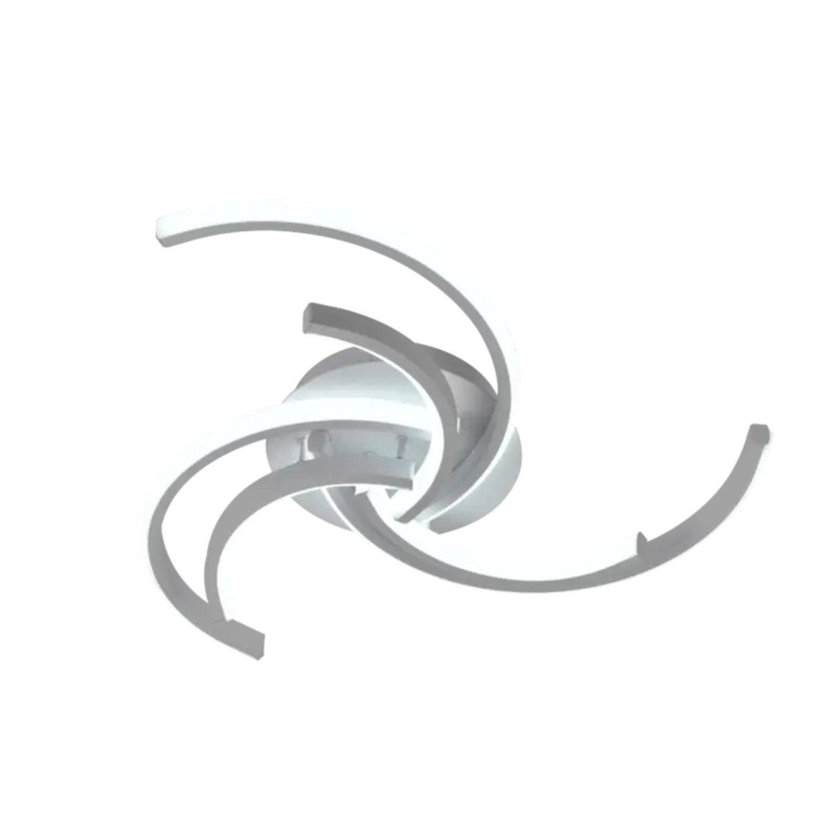 Люстра светодиодная Sirius с тремя рассеивателями 48W 3000-6500K Белый (LCD3002 WT)