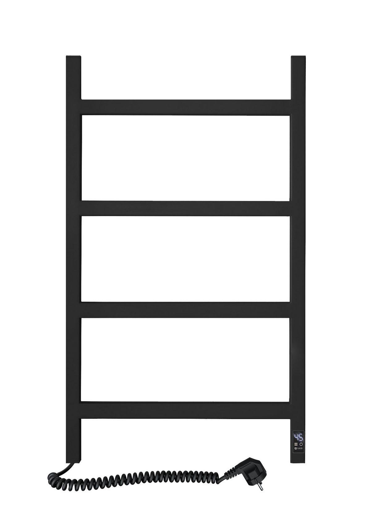 Рушникосушарка електрична NAVIN Nordic 500х800 Sensor нержавіюча сталь ліва Чорний муар (S10-241153-5080)