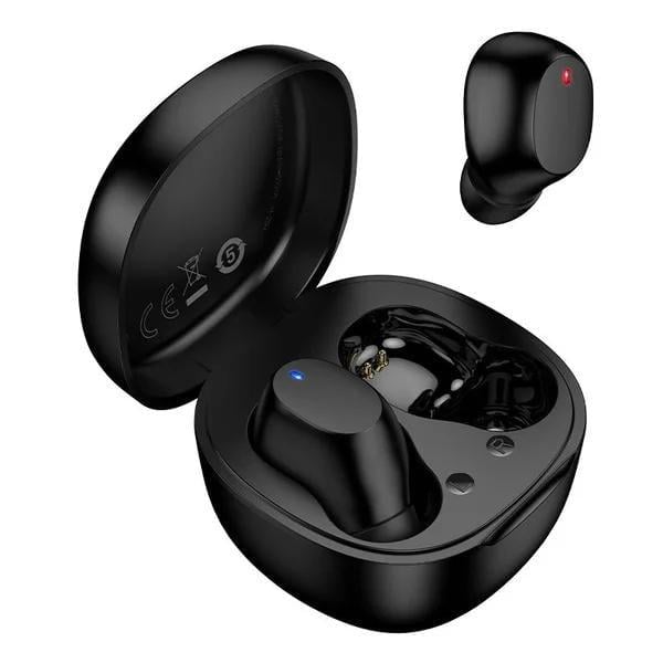 TWS-наушники беспроводные Borofone BW97 Bluetooth 5.4 зарядный кейс 250 mAh Clear Black (6941991125591)