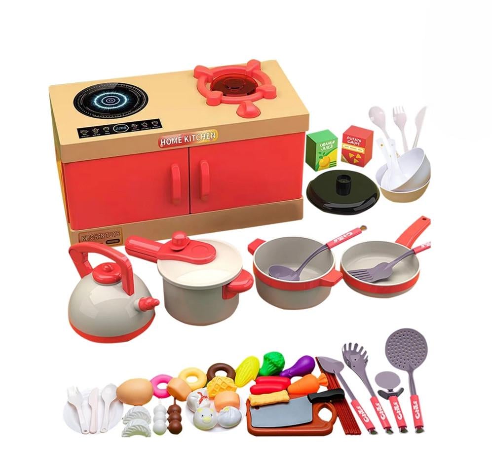 Дитячий кухонний набір посуду з аксесуарами 56 предметів (2659325150)