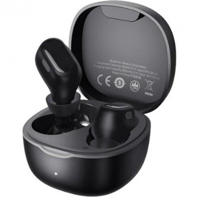 Наушники беспроводные Bluetooth BASEUS WM01 Black (12600318)