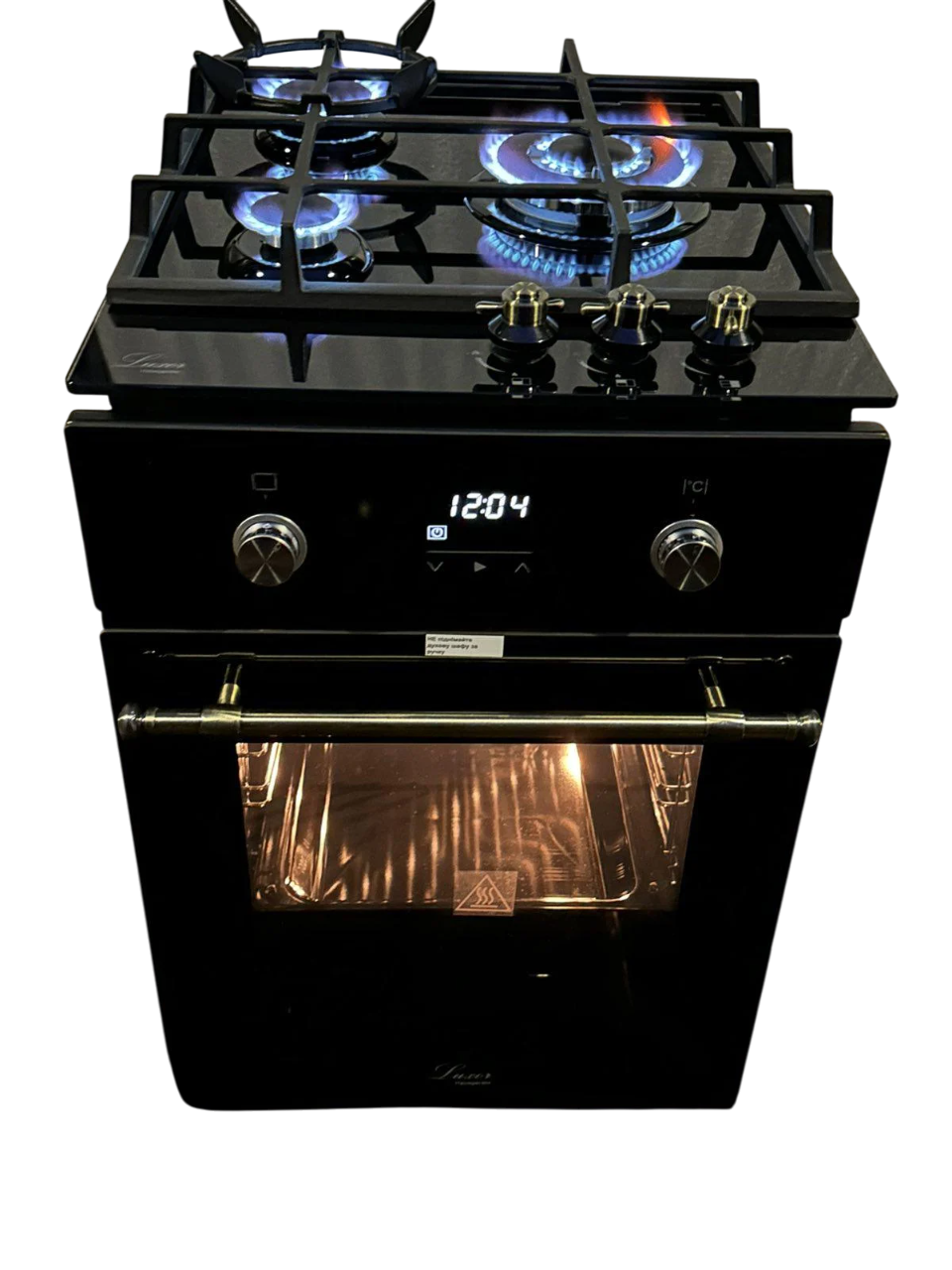 Комплект техніки Luxor варильна газова поверхня RG 445 Praktic Kup духова шафа електрична Luxor HB 4509 BK KUP (26290658)