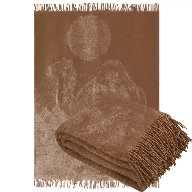 Плед из верблюжьей шерсти 140х200 см