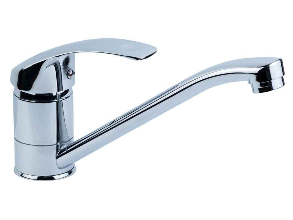 Смеситель TAU SL Ø 40 мм для кухни гусак прямой 250 мм на шпильке (9840130)